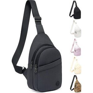 Womens Grey Crossbody Bags for Women Men Lightweight Sling Chest Bag